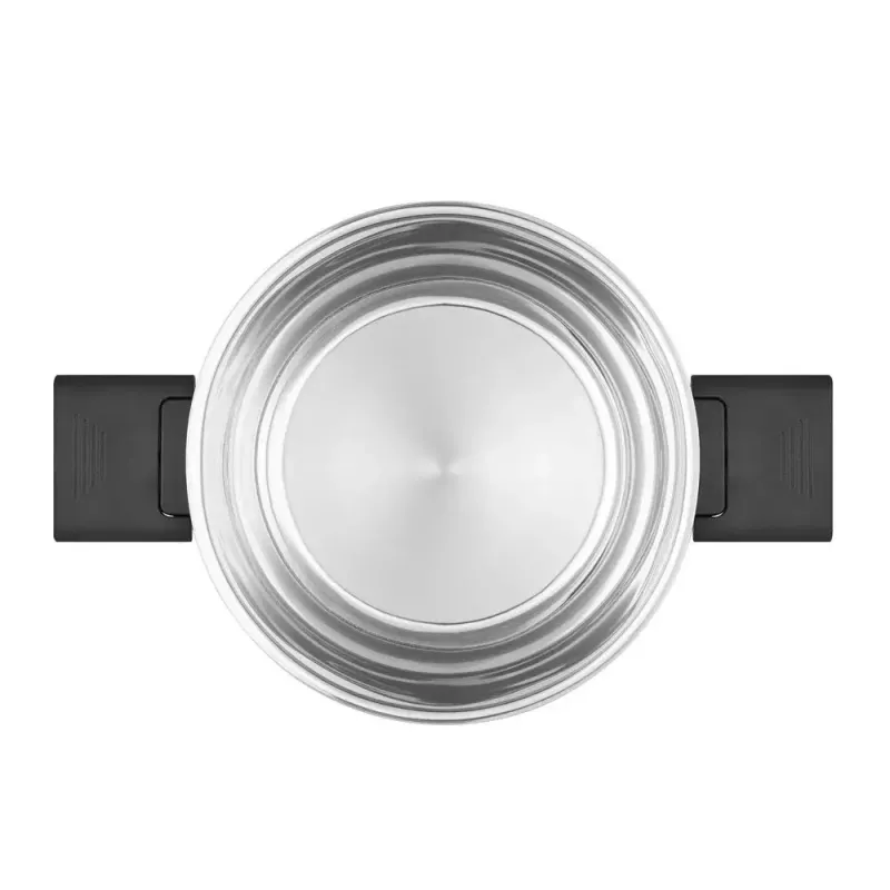 Resto Kitchenware Anser 2.5 L Round Black Stainless Steel