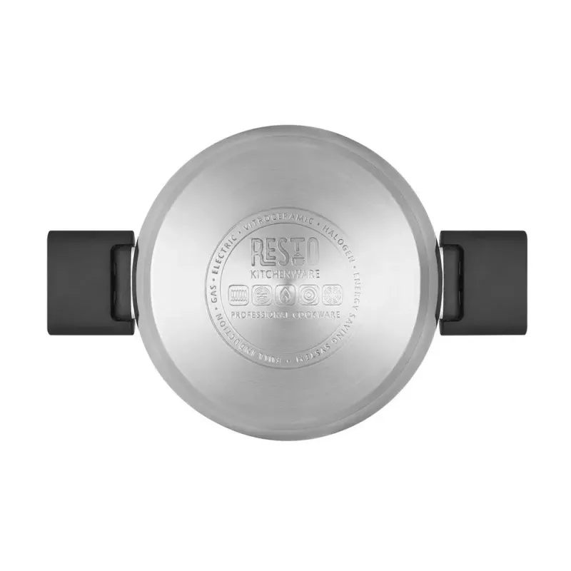 Resto Kitchenware Anser 2.5 L Round Black Stainless Steel