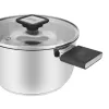 Resto Kitchenware Anser 2.5 L Round Black Stainless Steel