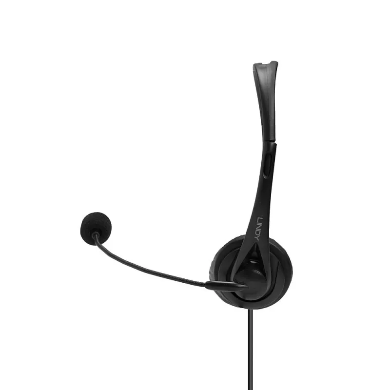 Headset Lindy USB Type A Wired Headset with In-Line Control
