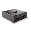 Lindy 2 Port HDMI 18G Bi-Directional Switch, HDMI, Metal, Black, 60 Hz, 18 Gbit/s, 3840 x 2160 pixels
