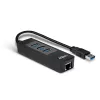USB Hub and Gigabit Ethernet Converter Lindy 43176