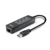 USB Hub and Gigabit Ethernet Converter Lindy 43176