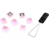 Keyboard cap HyperX Rubber Keycaps Gaming Accessory Kit Pink US layout for HyperX and Cherry MX-style switches