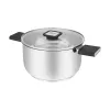 Resto Kitchenware Anser 3.2 L Round Black Stainless Steel