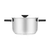 Resto Kitchenware Anser 3.2 L Round Black Stainless Steel