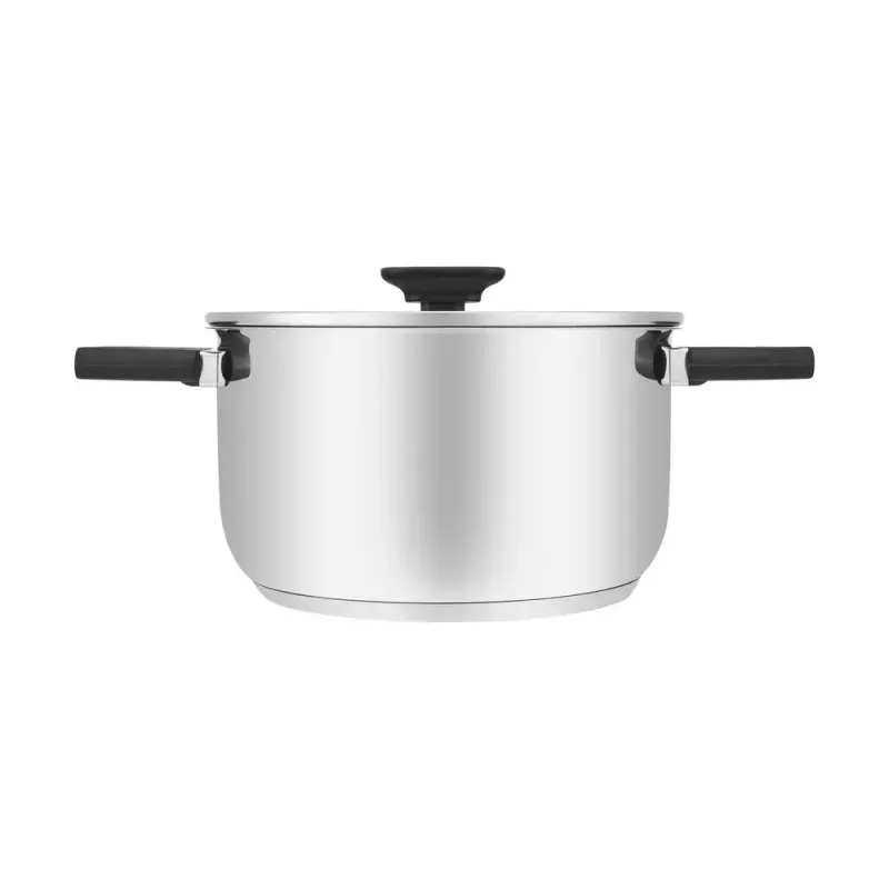 Resto Kitchenware Anser 3.2 L Round Black Stainless Steel