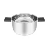 Resto Kitchenware Anser 3.2 L Round Black Stainless Steel