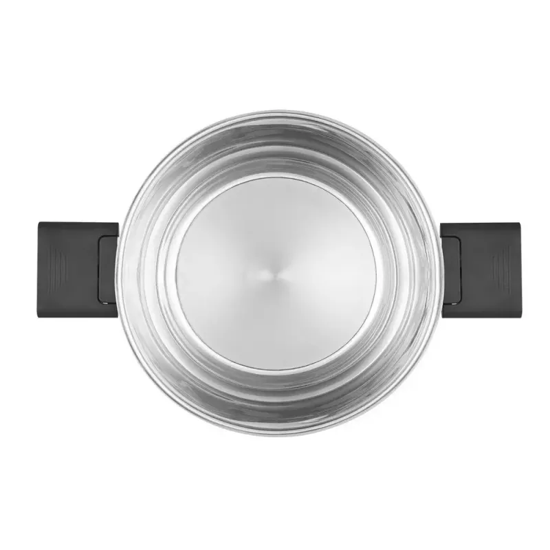 Resto Kitchenware Anser 3.2 L Round Black Stainless Steel