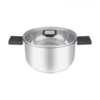 Resto Kitchenware Anser 3.2 L Round Black Stainless Steel
