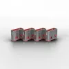 Port blocker Lindy USB Port Blocker Pack of 4 Colour Code Pink