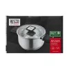 Resto Kitchenware Anser 4.4 L Round Black Stainless Steel