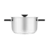 Resto Kitchenware Anser 4.4 L Round Black Stainless Steel