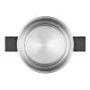 Resto Kitchenware Anser 4.4 L Round Black Stainless Steel