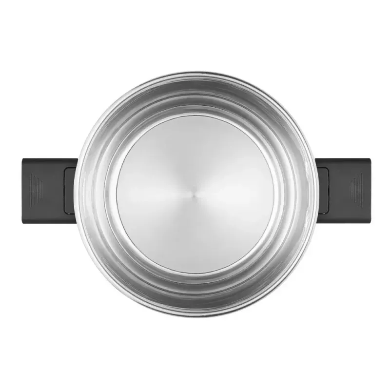 Resto Kitchenware Anser 4.4 L Round Black Stainless Steel