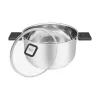Resto Kitchenware Anser 4.4 L Round Black Stainless Steel