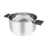 Resto Kitchenware Anser 4.4 L Round Black Stainless Steel