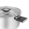 Resto Kitchenware Anser 4.4 L Round Black Stainless Steel