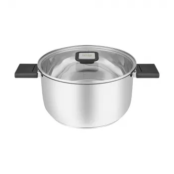 Resto Kitchenware Anser 4.4 L Round Black Stainless Steel