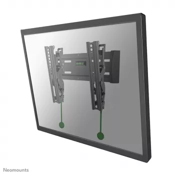 Neomounts NM-W125BLACK TV mount wall 10-40 inch - tiltable, 101.6 cm (40 inch), 75 x 75 mm, 200 x 200 mm, 0 - 15°, Steel, Black