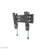 Neomounts NM-W125BLACK TV mount wall 10-40 inch - tiltable, 101.6 cm (40 inch), 75 x 75 mm, 200 x 200 mm, 0 - 15°, Steel, Black