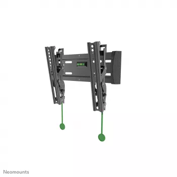 Neomounts NM-W125BLACK TV mount wall 10-40 inch - tiltable, 101.6 cm (40 inch), 75 x 75 mm, 200 x 200 mm, 0 - 15°, Steel, Black
