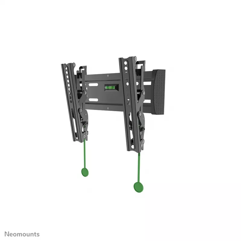 Neomounts NM-W125BLACK TV mount wall 10-40 inch - tiltable, 101.6 cm (40 inch), 75 x 75 mm, 200 x 200 mm, 0 - 15°, Steel, Black