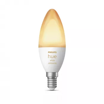 Smart bulb Philips Hue White ambience Candle E14, 5.2 W, Bluetooth/Zigbee, E14 fitting