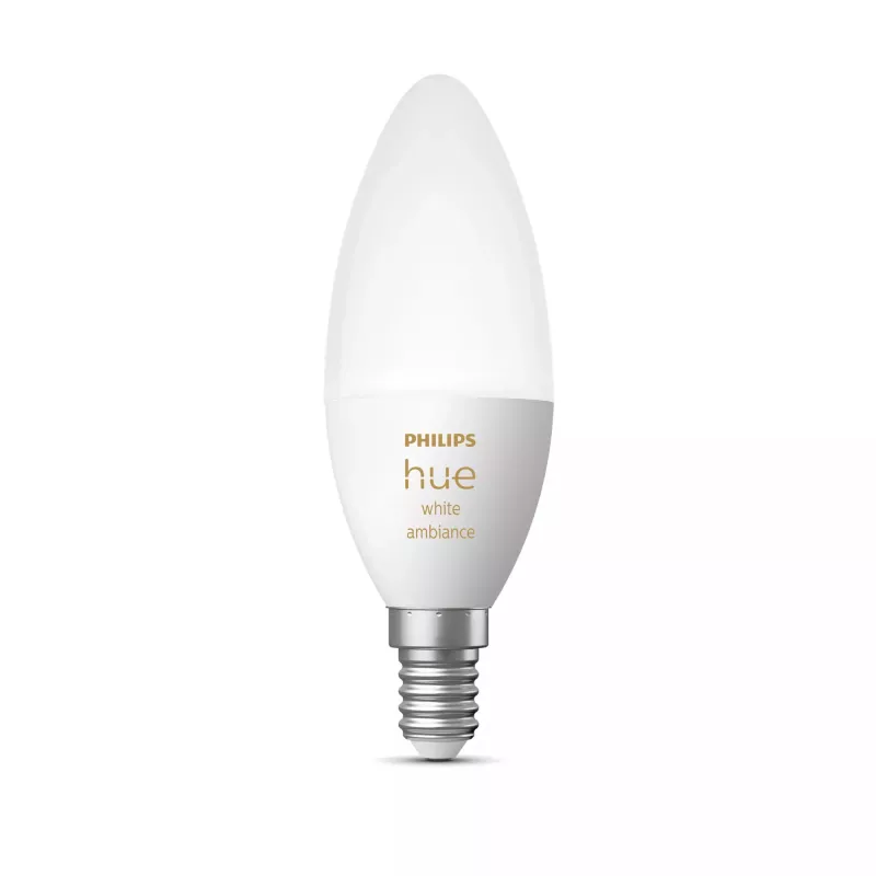 Smart bulb Philips Hue White ambience Candle E14, 5.2 W, Bluetooth/Zigbee, E14 fitting