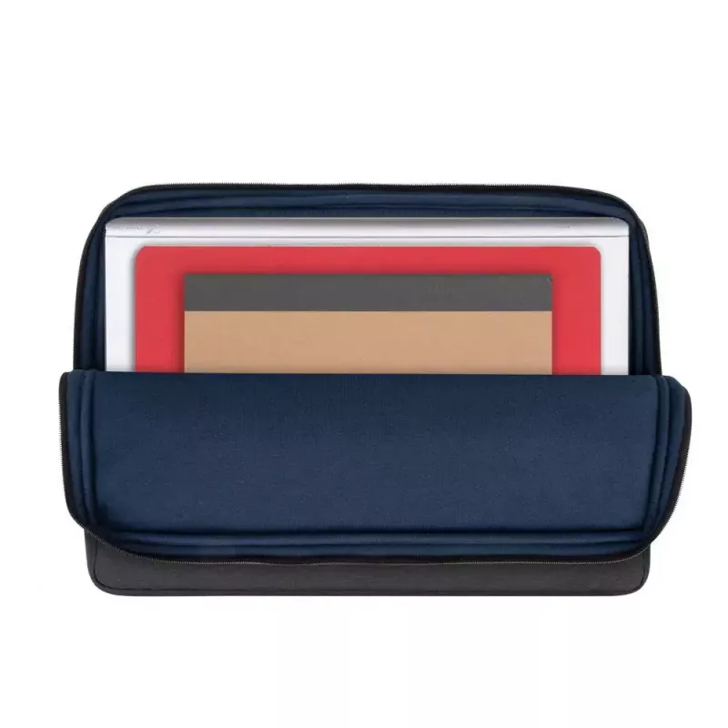Sleeve case Rivacase 7707 for 43.9 cm (17.3 inch) laptops, polyester, 0.27 kg, black, with handle