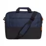 Briefcase Trust Lisboa 40.6 cm 16 inch Blue 2 compartments