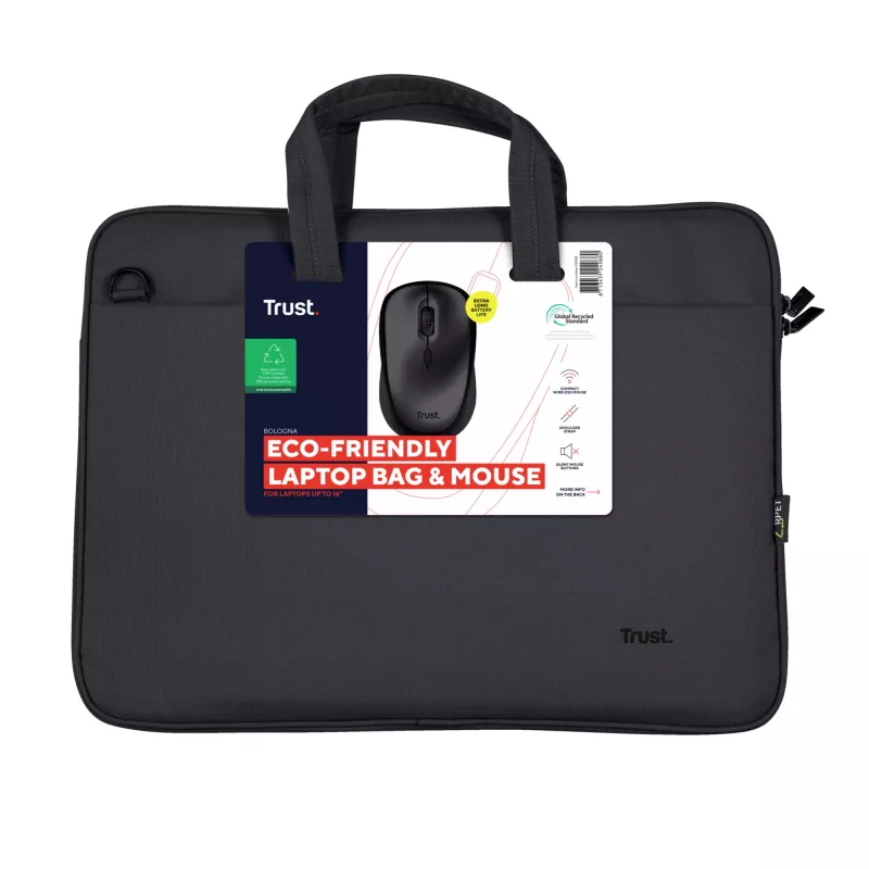 Trust Bologna 40.6 cm (16 inch) Briefcase Black