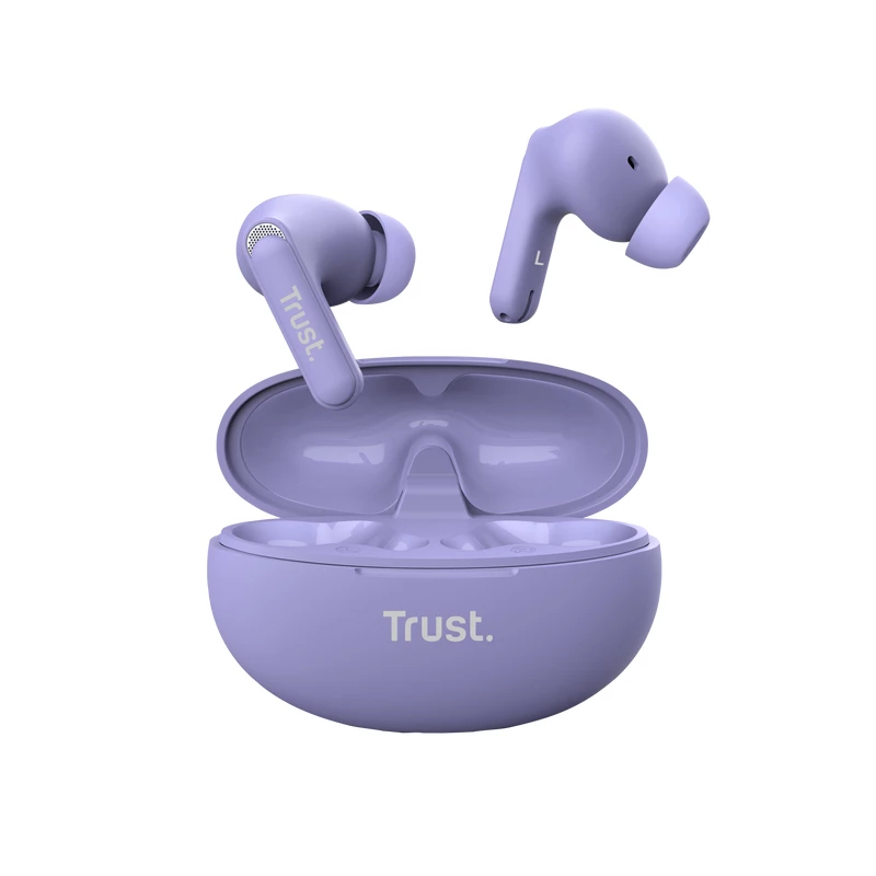 Trust Yavi Headset True Wireless Stereo (TWS) In-ear Calls/Music USB Type-C Bluetooth Purple
