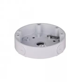 Junction box DAHUA PFA138 universal white – 3 kg capacity, Ø 16.1 cm, height 38 mm, 3/4 inch thread