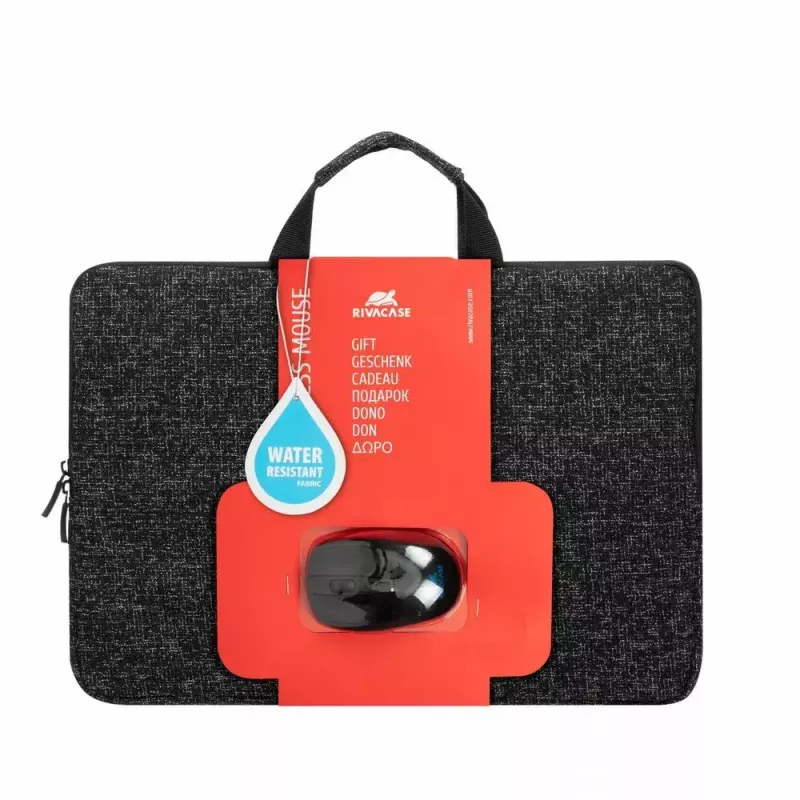 Sleeve case Rivacase 7916BKMOUSE 39.6 cm 15.6 inch Grey