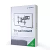 Wall TV mount Gembird WM-80ST-02 — fixed/tilt, 37 inch–80 inch, VESA up to 600x400, 60 kg, black