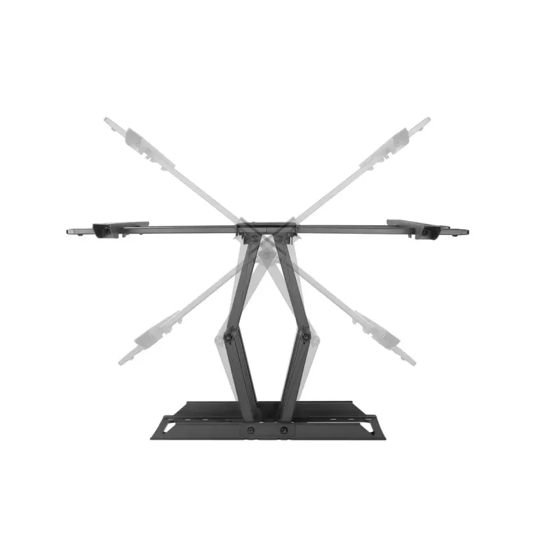 Wall TV mount Gembird WM-80ST-02 — fixed/tilt, 37 inch–80 inch, VESA up to 600x400, 60 kg, black