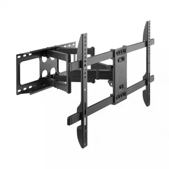 Wall TV mount Gembird WM-80ST-02 — fixed/tilt, 37 inch–80 inch, VESA up to 600x400, 60 kg, black