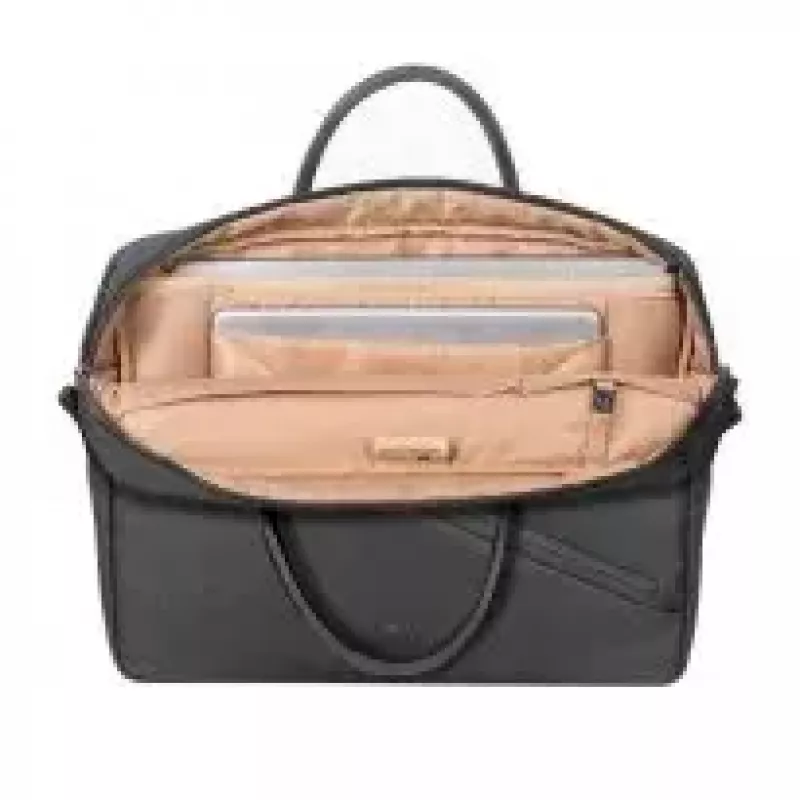 Toploader bag Rivacase 8124 35.6 cm (14 inch) Black 2 compartments