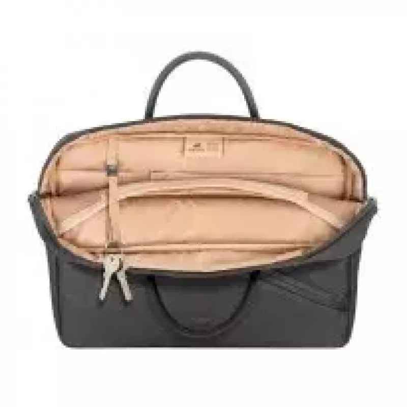 Toploader bag Rivacase 8124 35.6 cm (14 inch) Black 2 compartments