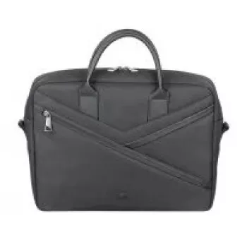 Toploader bag Rivacase 8124 35.6 cm (14 inch) Black 2 compartments
