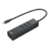 USB Hub Lindy USB 3.2 Type C Hub and Gigabit Ethernet Converter