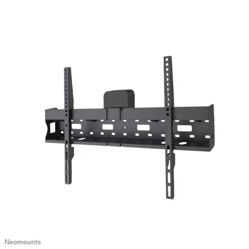 Neomounts LFD-W1640MP fixed TV wall mount, 37-75 inch (94-190.5 cm), VESA 200x200-600x400, max 35 kg, depth 6.2 cm, incl. media player/mini PC storage, steel, Black