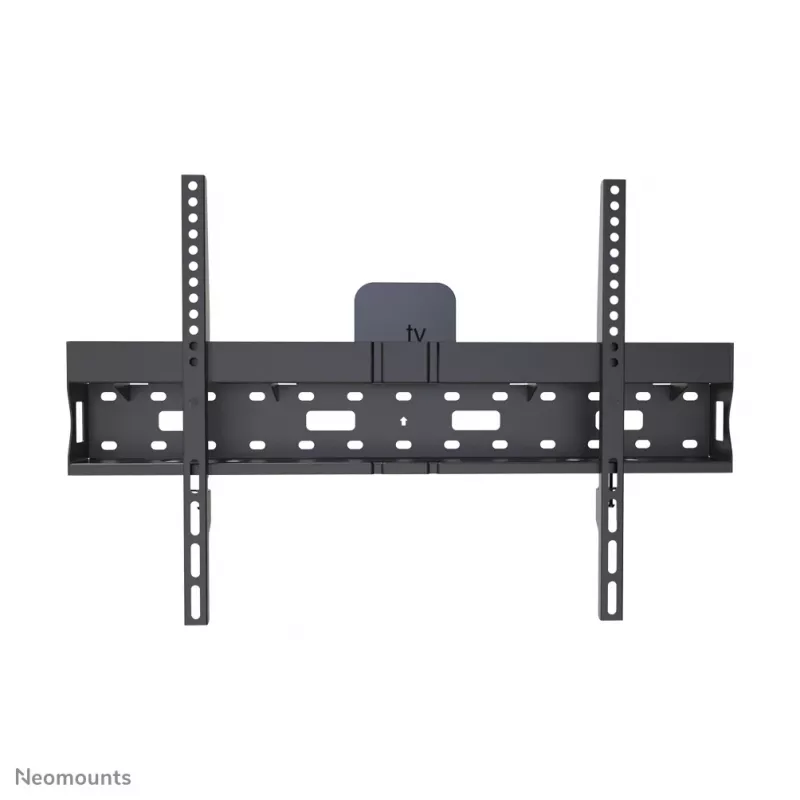 Neomounts LFD-W1640MP fixed TV wall mount, 37-75 inch (94-190.5 cm), VESA 200x200-600x400, max 35 kg, depth 6.2 cm, incl. media player/mini PC storage, steel, Black