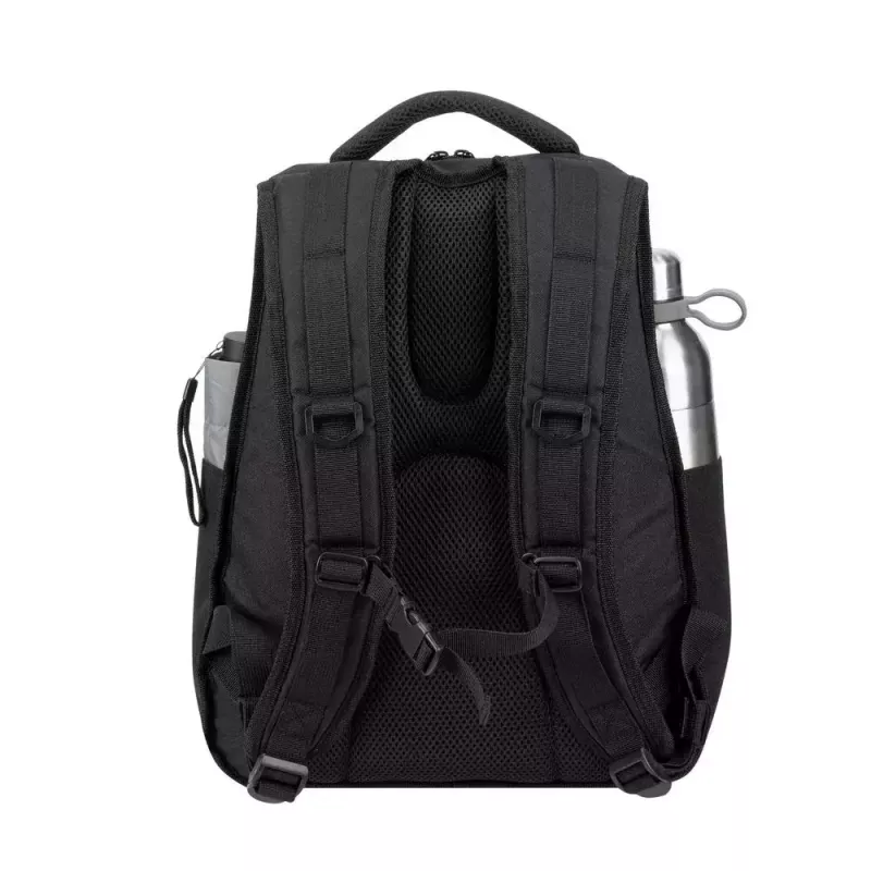 Casual backpack Rivacase Gremio 5565, black polyester, 350×240×410 mm