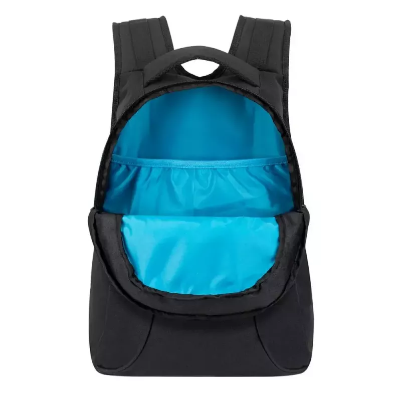 Casual backpack Rivacase Gremio 5565, black polyester, 350×240×410 mm