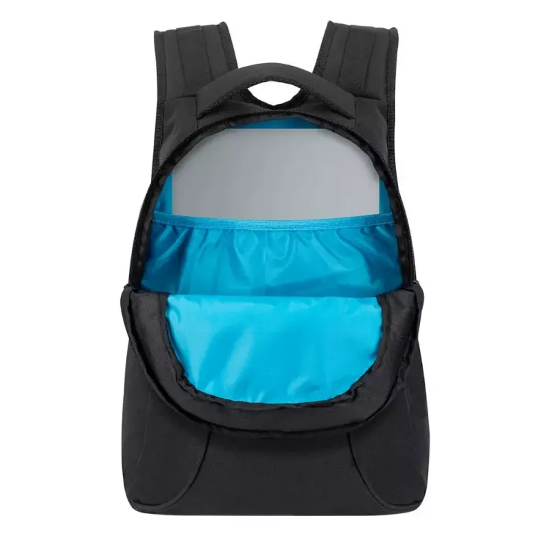 Casual backpack Rivacase Gremio 5565, black polyester, 350×240×410 mm