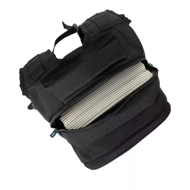 Casual backpack Rivacase Gremio 5565, black polyester, 350×240×410 mm