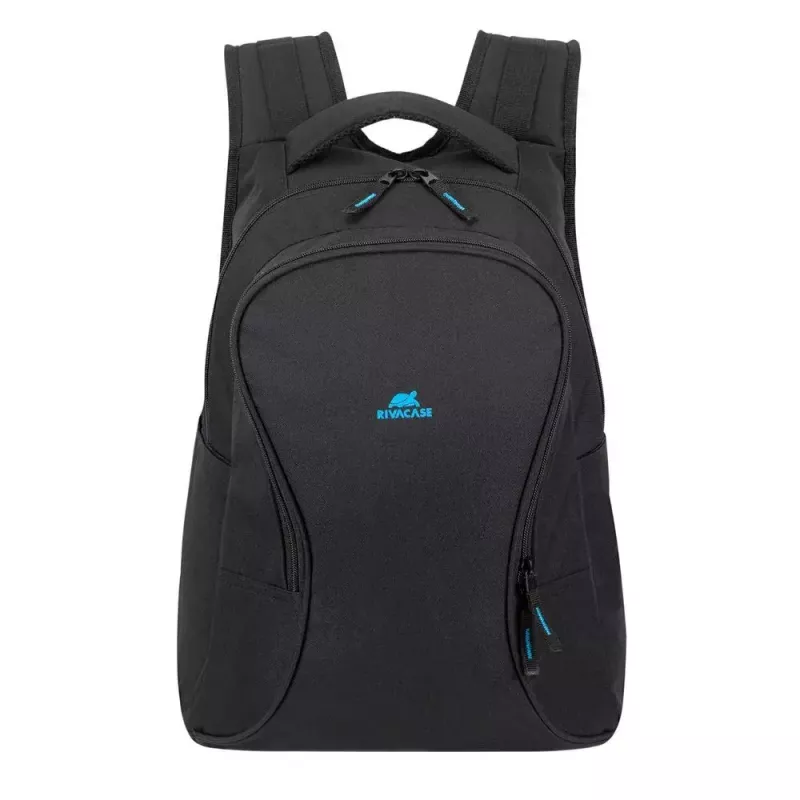 Casual backpack Rivacase Gremio 5565, black polyester, 350×240×410 mm