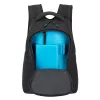Casual backpack Rivacase Gremio 5565, black polyester, 350×240×410 mm